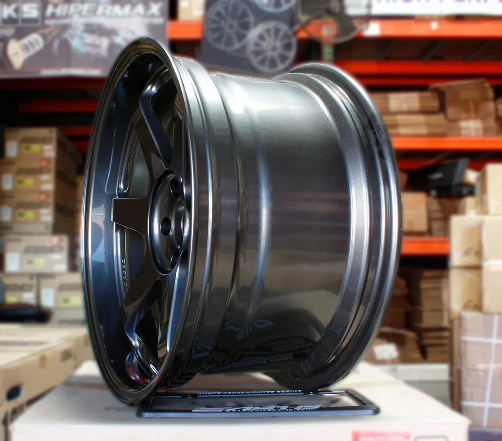 Rays TE37SL Gunmetal Wheels 19x9.5 19x10.5 22 5x114 350z 370z G35 G37 Q60