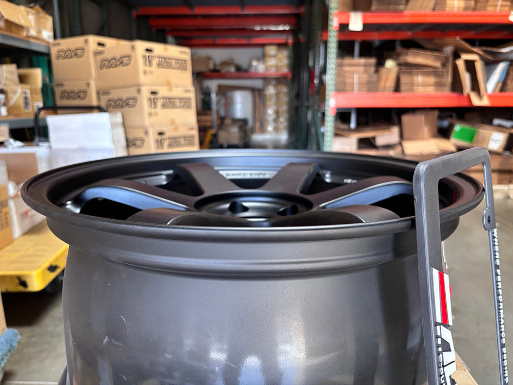 Rays TE37SL Matte Black Wheel 18" 18x9.5 +38 5x120 Civic Type R FK8 FL5