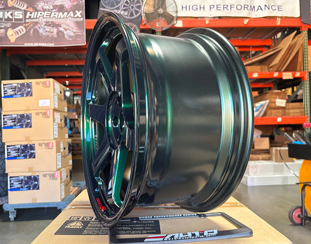 Rays TE37SL 19x9.5 19x10.5 5x112 Racing Green Wheel Rim for GR Supra A90 A91