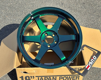 Rays TE37SL 19x9.5 19x10.5 5x112 Racing Green Wheel Rim for GR Supra A90 A91