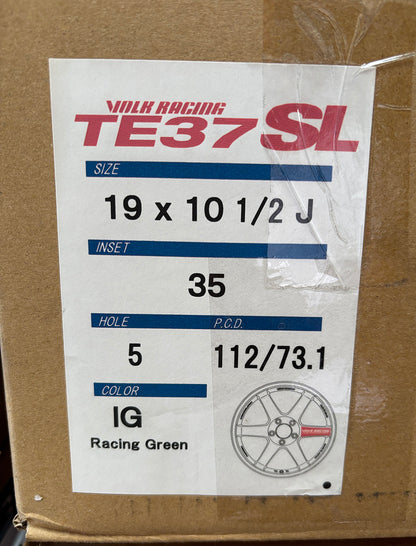 Rays TE37SL 19x9.5 19x10.5 5x112 Racing Green Wheel Rim for GR Supra A90 A91