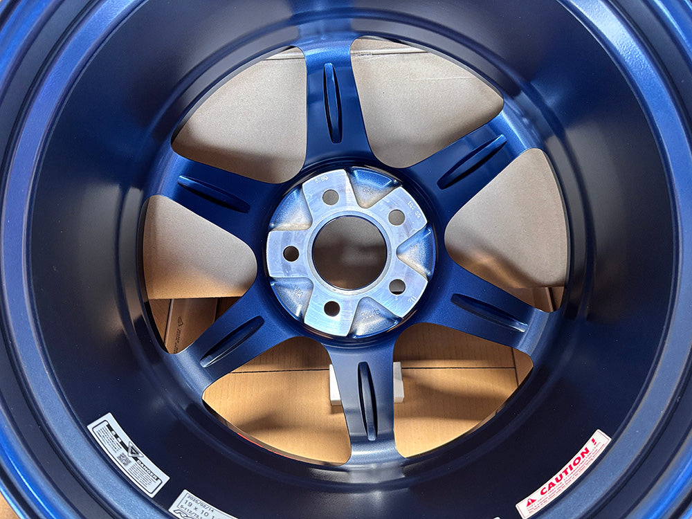 Rays Volk TE37SL *Mag Blue Wheel 19x9.5 +22 19x10.5 +35 5x112, Set 4