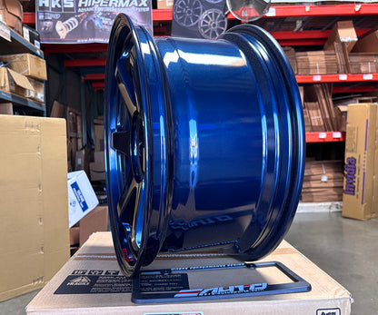 Rays Volk TE37SL *Mag Blue Wheel 19x9.5 +22 19x10.5 +35 5x112, Set 4