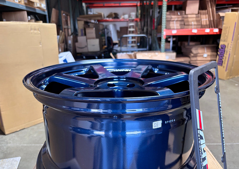 Rays Volk TE37SL *Mag Blue Wheel 19x9.5 +22 19x10.5 +35 5x112, Set 4