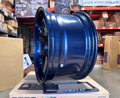 Rays Volk TE37SL *Mag Blue Wheel 19x9.5 +22 19x10.5 +35 5x112, Set 4