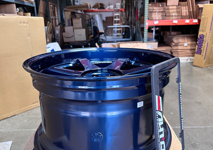 Rays Volk TE37SL *Mag Blue Wheel 19x9.5 +22 19x10.5 +35 5x112, Set 4