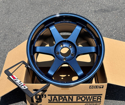 Rays Volk TE37SL *Mag Blue Wheel 19x9.5 +22 19x10.5 +35 5x112, Set 4