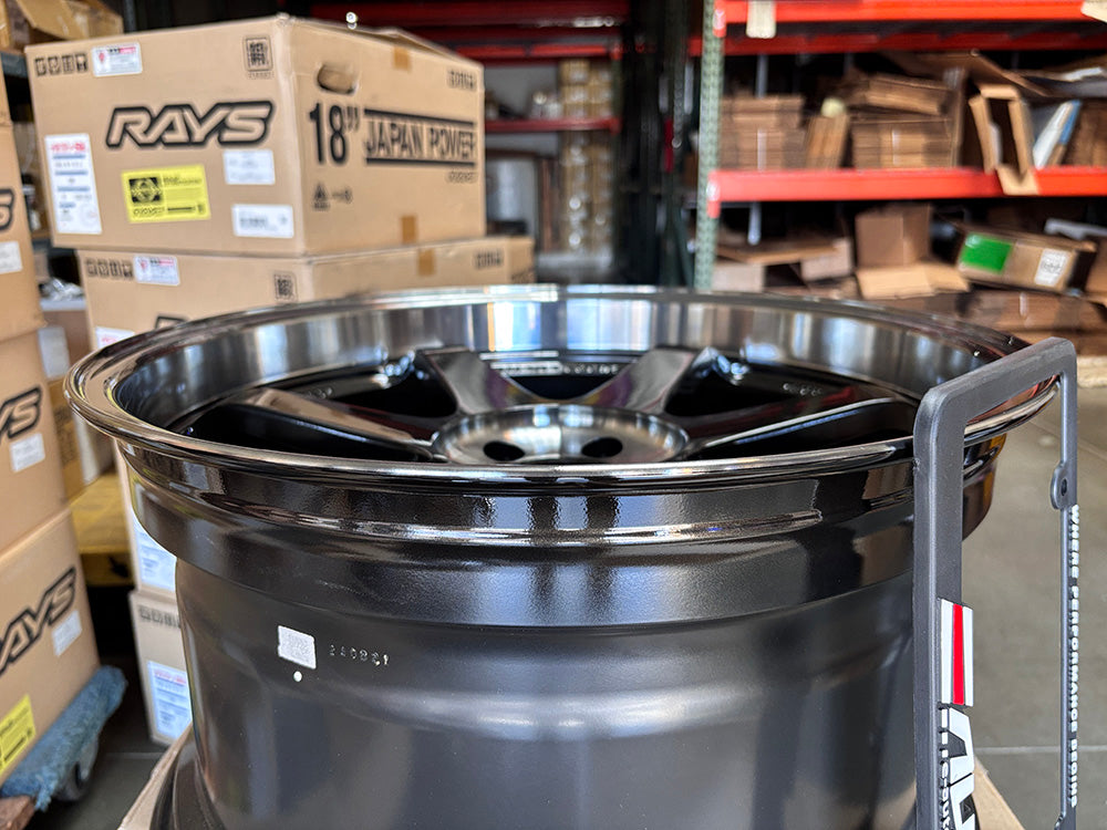 Rays TE37SL Pressed Double Black Wheel Rim 19" 19x9.5 19x10.5 +22 5x114, Set 4
