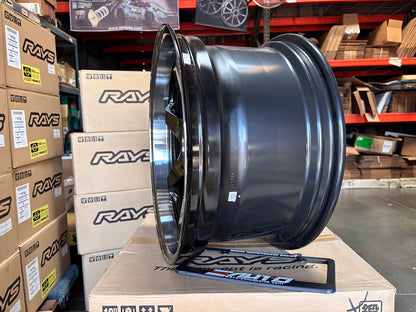 Rays TE37SL Pressed Double Black Wheel Rim 19" 19x9.5 19x10.5 +22 5x114, Set 4