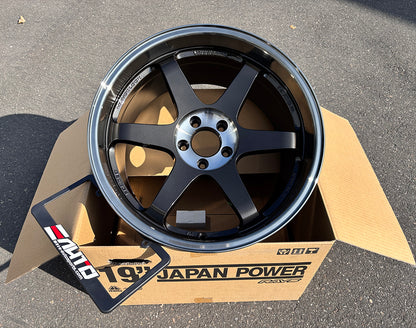 Rays TE37SL Pressed Double Black Wheel Rim 19" 19x9.5 19x10.5 +22 5x114, Set 4