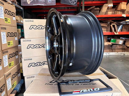 Rays TE37SL Pressed Double Black Wheel Rim 19" 19x9.5 19x10.5 +22 5x114, Set 4