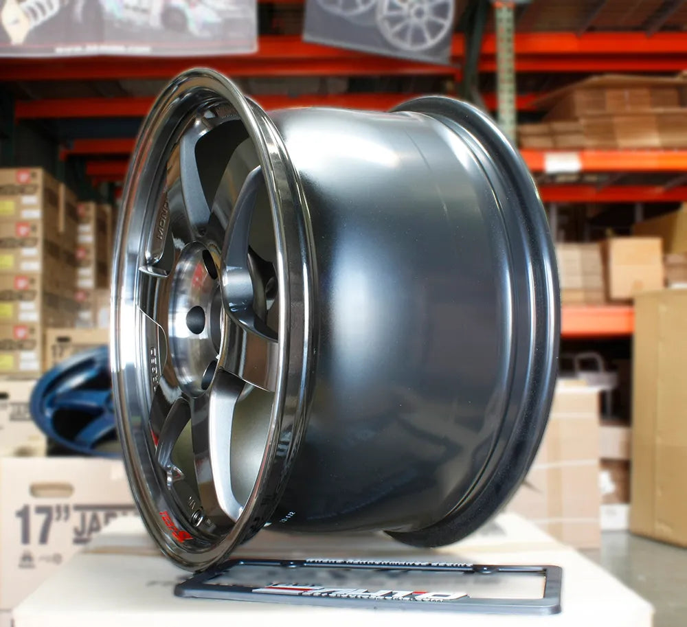 Rays Volk TE37SL Pressed Graphite Wheels 17x9.5 +56 5x114 Honda S2000
