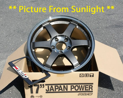 Rays Volk TE37SL Pressed Graphite Wheels 17x9.5 +56 5x114 Honda S2000