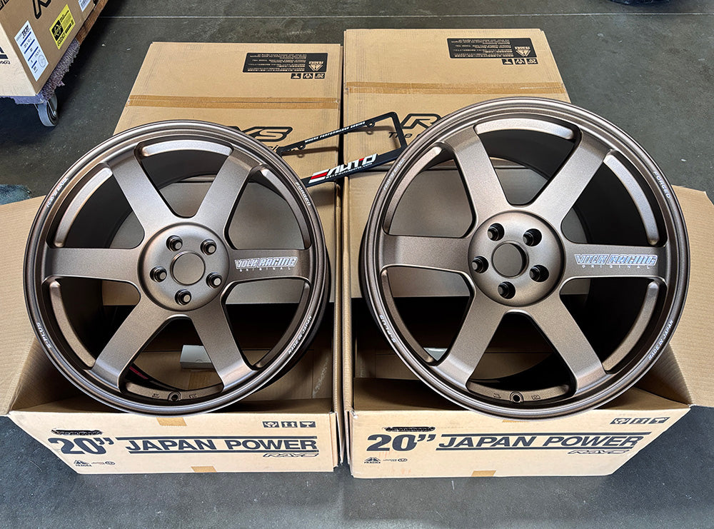 Rays TE37 Saga S-Plus 20x10 +30 20x12 +20 5x114.3, Set 4 Bronze Wheels