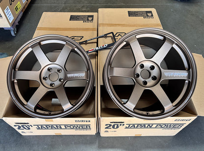 Rays TE37 Saga S-Plus 20x10 +30 20x12 +20 5x114.3, Set 4 Bronze Wheels