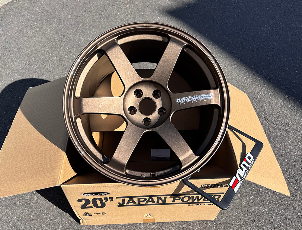 Rays TE37 Saga S-Plus 20x10 +30 20x12 +20 5x114.3, Set 4 Bronze Wheels