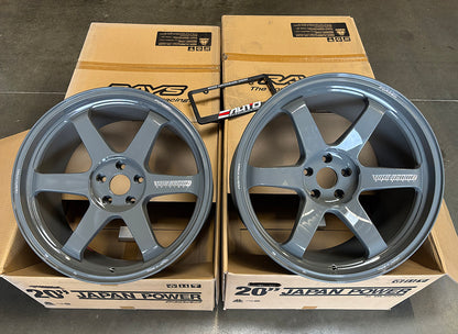 Rays TE37 Ultra M-spec Glossy Arms Gray Wheel 20x10 +30 20x12 +20 5x114.3, Set 4