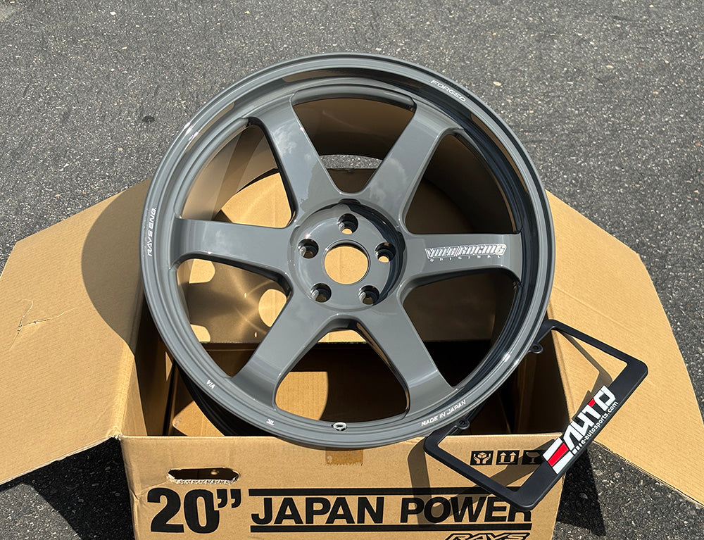 Rays TE37 Ultra M-spec Glossy Arms Gray Wheel 20x10 +30 20x12 +20 5x114.3, Set 4