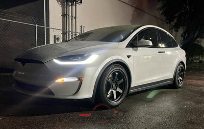 Rays TE37 Ultra M Matte Black Wheels 20x10 20x11 5x120 Tesla Model S X