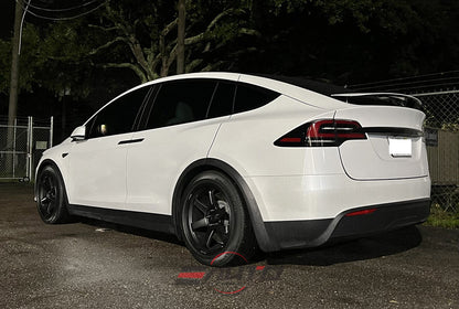 Rays TE37 Ultra M Matte Black Wheels 20x10 20x11 5x120 Tesla Model S X