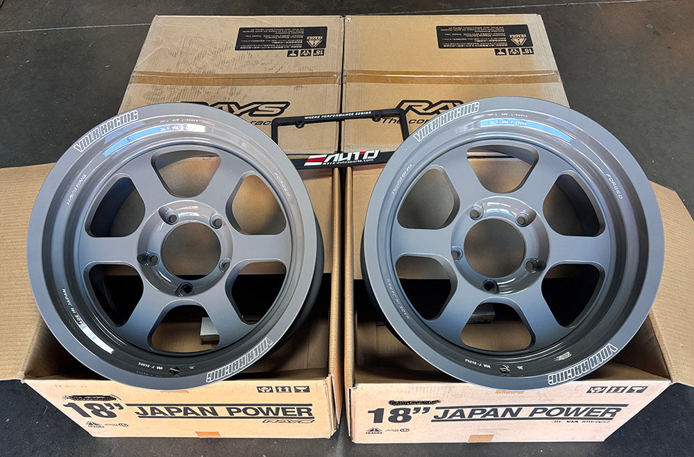 Rays Volk TE37XT Glossy Gray Wheel Rim 18" 18x9.5 +0 5x150, Set 4