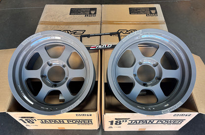 Rays Volk TE37XT Glossy Gray Wheel Rim 18" 18x9.5 +0 5x150, Set 4