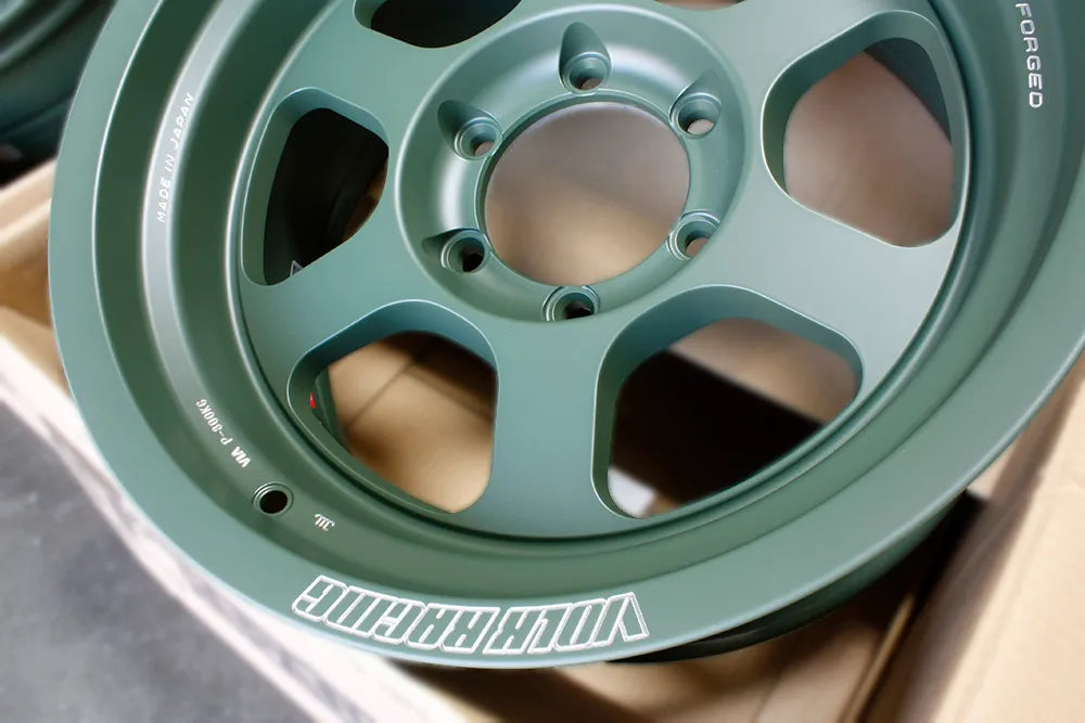 Rays Volk TE37XT M Spec Matte Dark Green Wheels 17x8.5 -10 6x139 Set 4