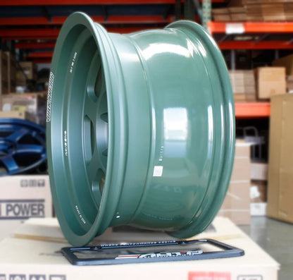 Rays Volk TE37XT M Spec Matte Dark Green Wheels 17x8.5 -10 6x139 Set 4