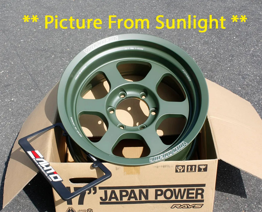 Rays TE37XT M Green Wheels 17x8.5 -10 6x139 Tacoma 4Runner FJ Cruiser