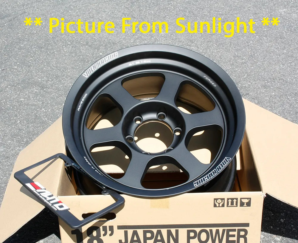 Rays Volk Racing TE37XT M-Spec Blast Black Wheels 18x9 +0 6x139.7, Set 4