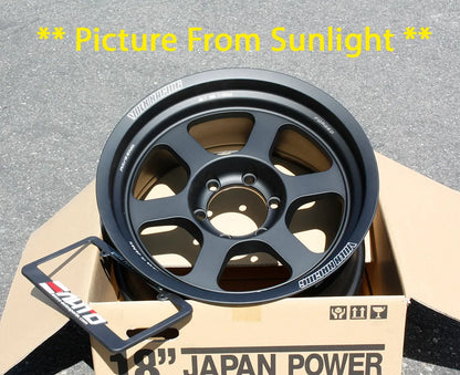 Rays TE37XT Blast Black Wheels 18x9 +0 6x139.7 Tundra Sequoia LC250 LC300