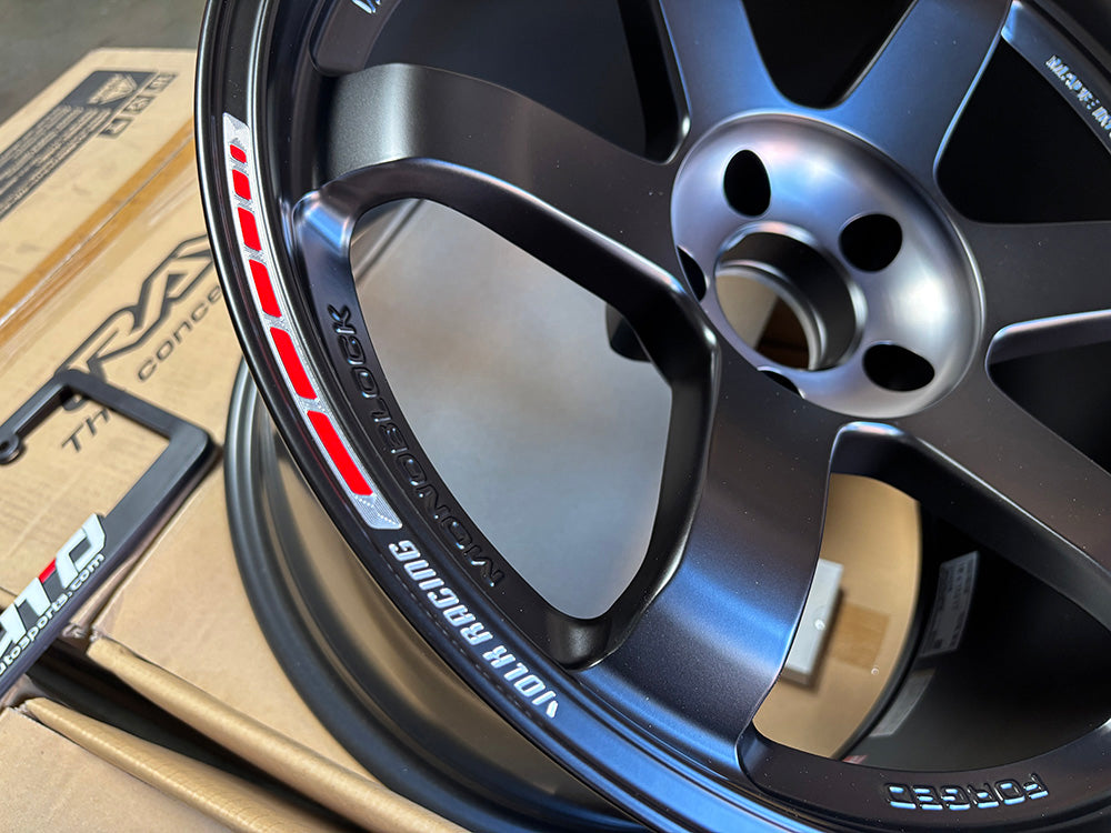 Rays TE37SL Black Edition III 18x11 +17 5x114 Pressed Black Wheel Rim, Set 4