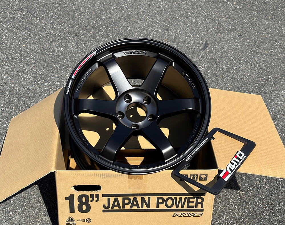 Rays TE37SL Black Edition III 18x11 +17 5x114 Pressed Black Wheel Rim, Set 4