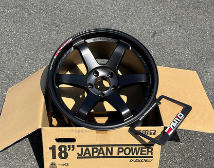 Rays TE37SL Black Edition III 18x11 +17 5x114 Pressed Black Wheel Rim, Set 4