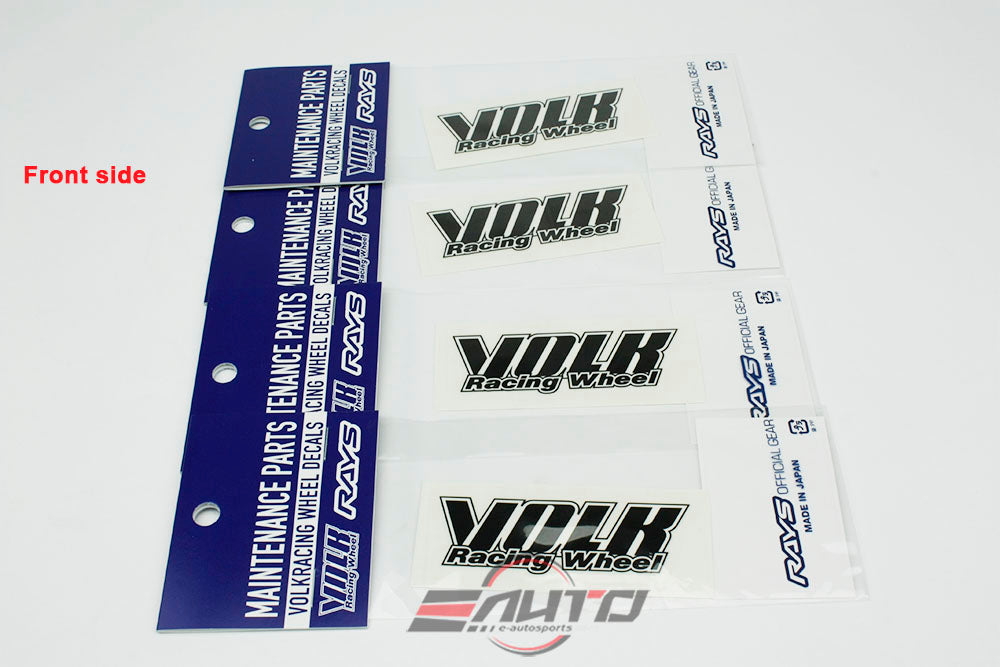 8pc (4pk) Black RAYS Engineering VOLK Racing TE37 OG Repair Disk Spoke Sticker