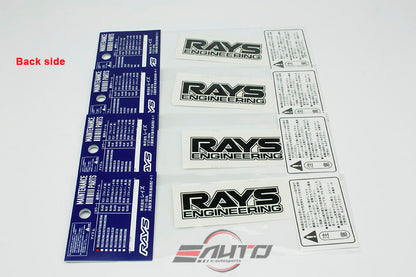 8pc (4pk) Black RAYS Engineering VOLK Racing TE37 OG Repair Disk Spoke Sticker