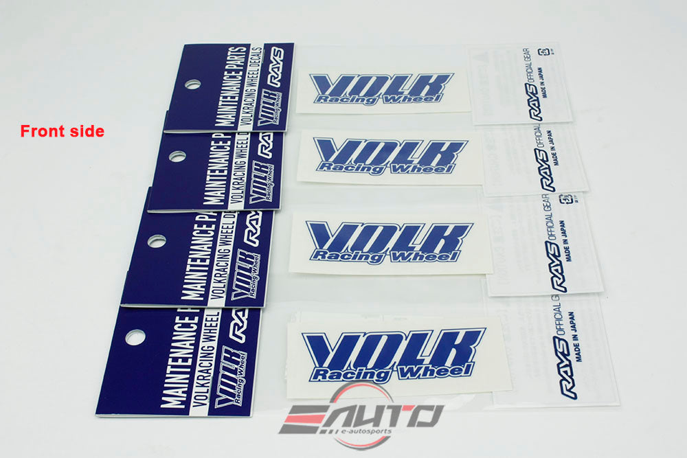 8pc (4pk) Blue RAYS Engineering VOLK Racing TE37 OG Repair Disk Spoke Sticker