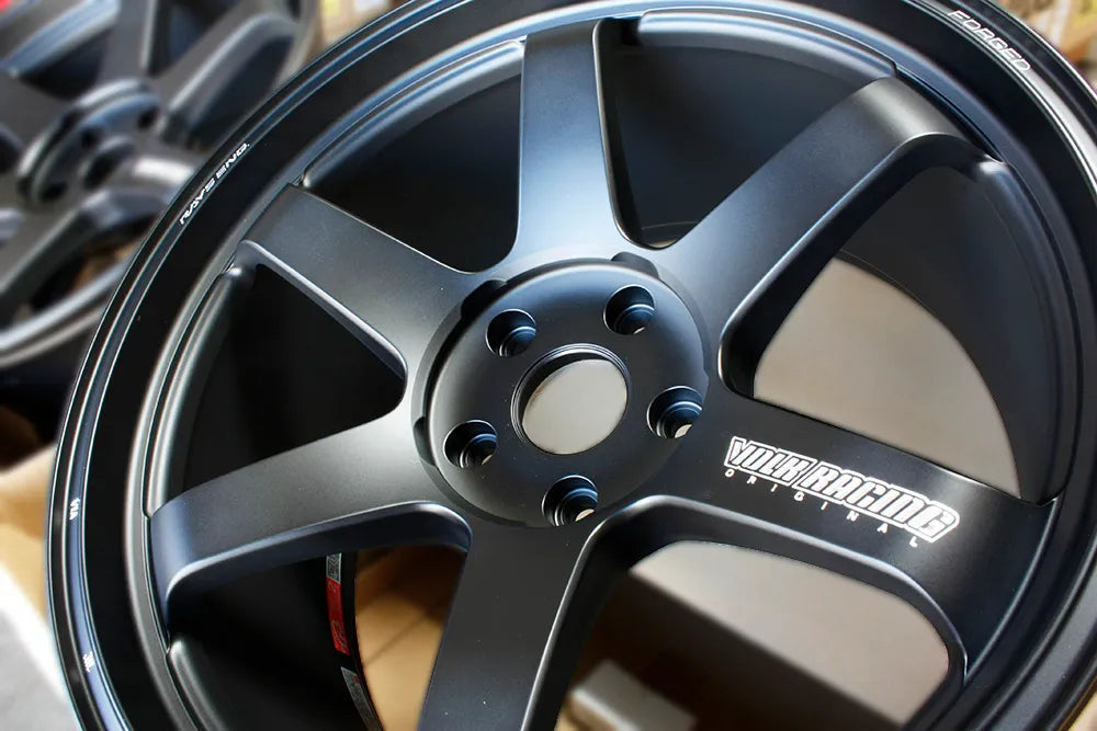 Rays TE37 Ultra Matte Black Wheel 20x10 +30 20x11 +32 5x120 Camaro 16-24