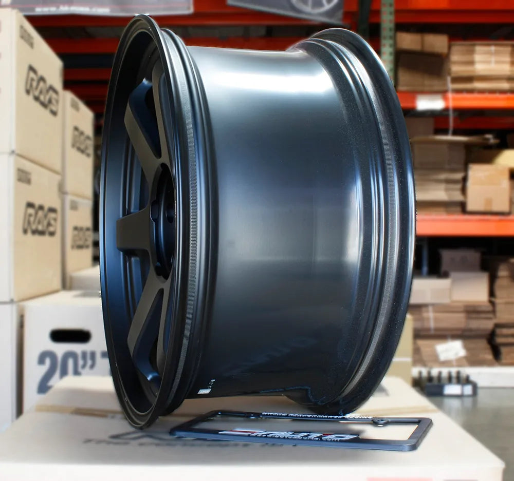 Rays TE37 Ultra M Matte Black Wheels 20x10 20x11 5x120 Tesla Model S X