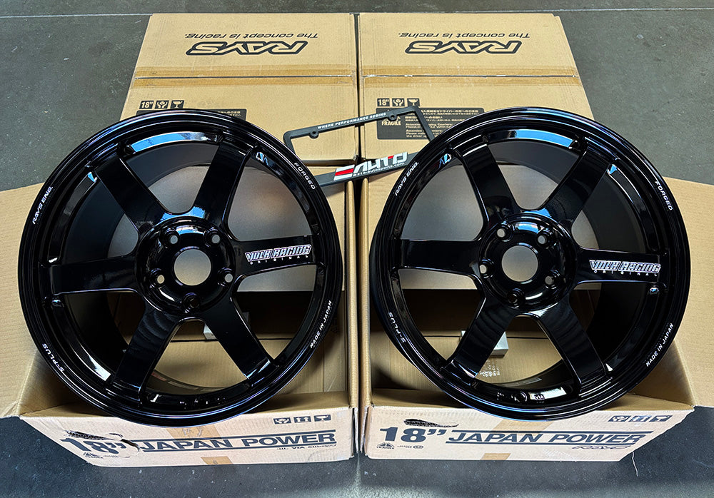 Rays TE37 Saga S-plus 18x9.5 +45 5x120 Black Wheel Rim for Integra Type S 24-27