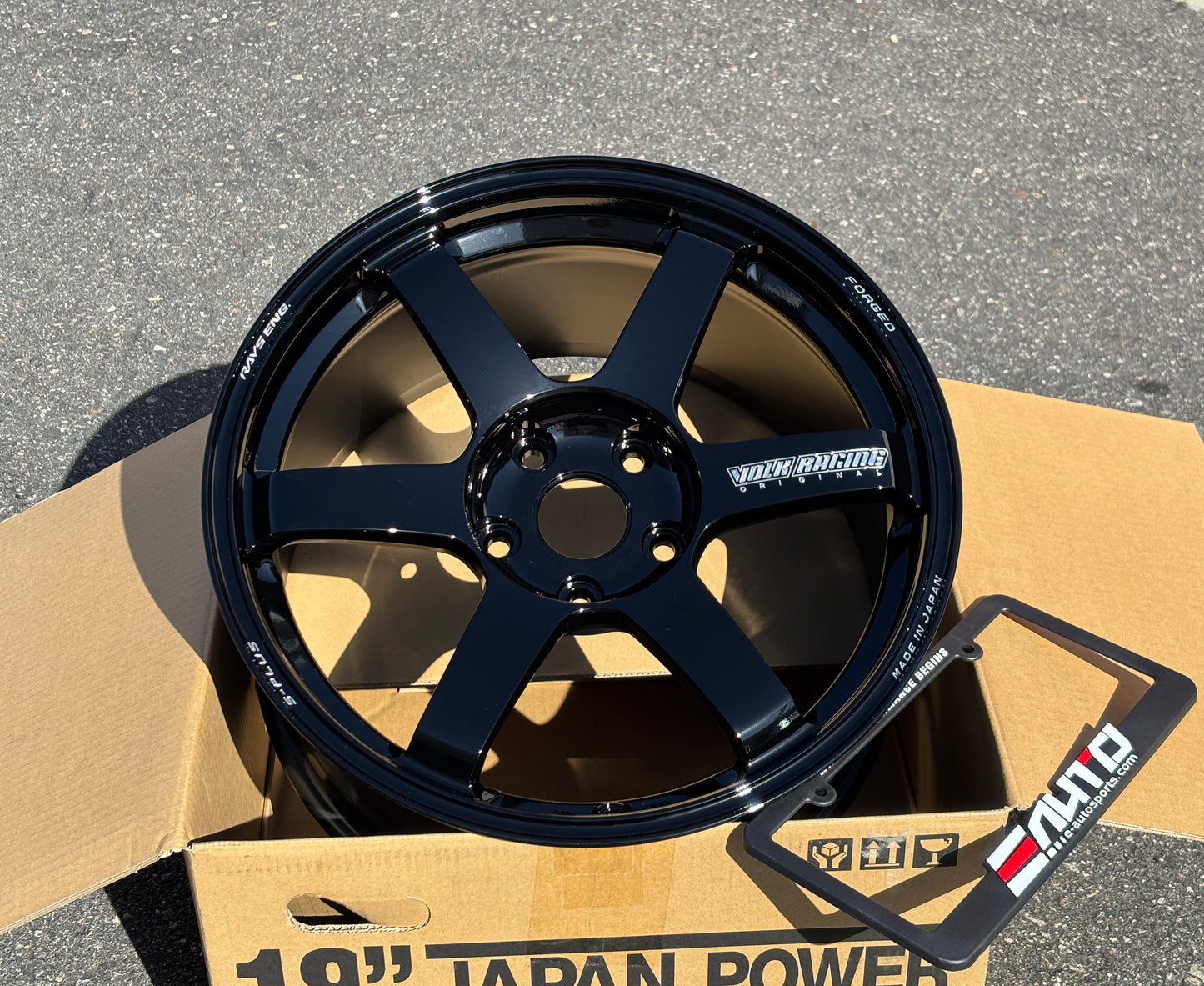 Rays TE37 Saga S-plus 18x9.5 +45 5x120 Black Wheel Rim for Integra Type S 24-27