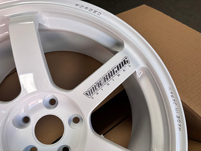 Rays Volk TE37 Saga S-plus Dash White Wheel 18x9.5 +22 5x114.3, Set 4 Rim
