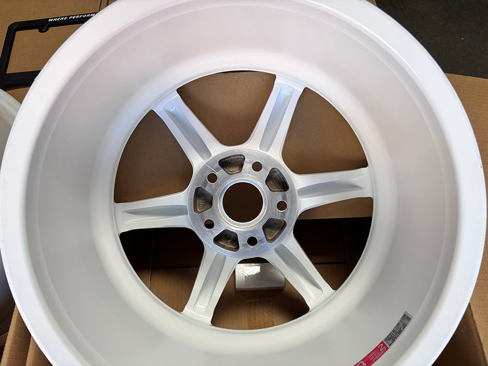 Rays Volk TE37 Saga S-plus Dash White Wheel 18x9.5 +22 5x114.3, Set 4 Rim