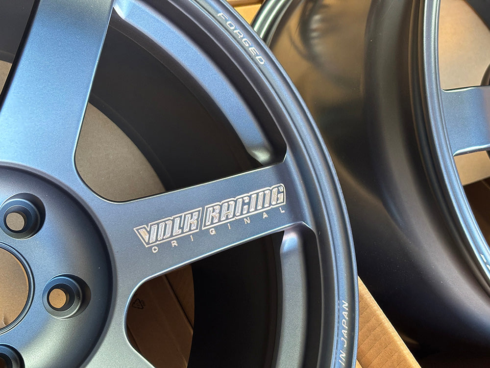 Rays TE37 Saga S-plus Matte Blue Gunmetal 19x9.5 +25 19x11 +35 5x112 Wheel Set 4
