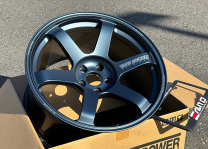 Rays TE37 Saga S-plus Matte Blue Gunmetal 19x9.5 +25 19x11 +35 5x112 Wheel Set 4