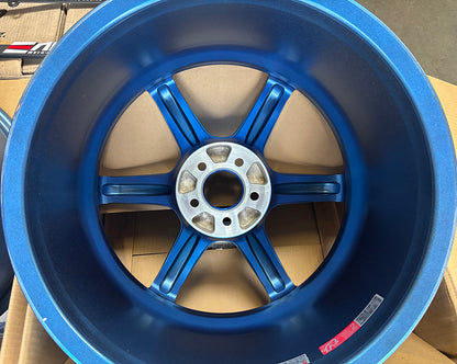 Rays TE37 Saga 18x9.5 +43 5x100 Wheel Rim Hyper Blue for Corolla Hatch tC iM xD