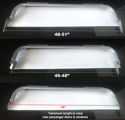 Braum 46-48" UNIVERSAL HARNESS BAR Black Satin/Black Gloss/White Gloss/Red Gloss/Space Grey (Copy)
