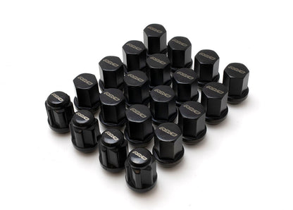 Rays 20pc HEX19 Nut & Lock 14x1.5 M14 P1.5 Wheel Rim Tuner lug Taper Acorn