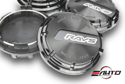 4x RAYS Gram Lights GL Center Cap Black/Black-57D 57DR 57CR 57NR 57IR 57XR 57FXZ