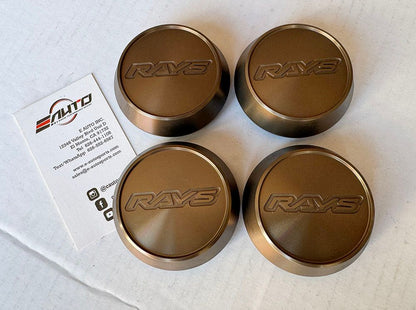 4x Rays High Type Bronze Center Cap ZE40 TE37 Ultra Saga Sonic CE28N RE30 21A 21C
